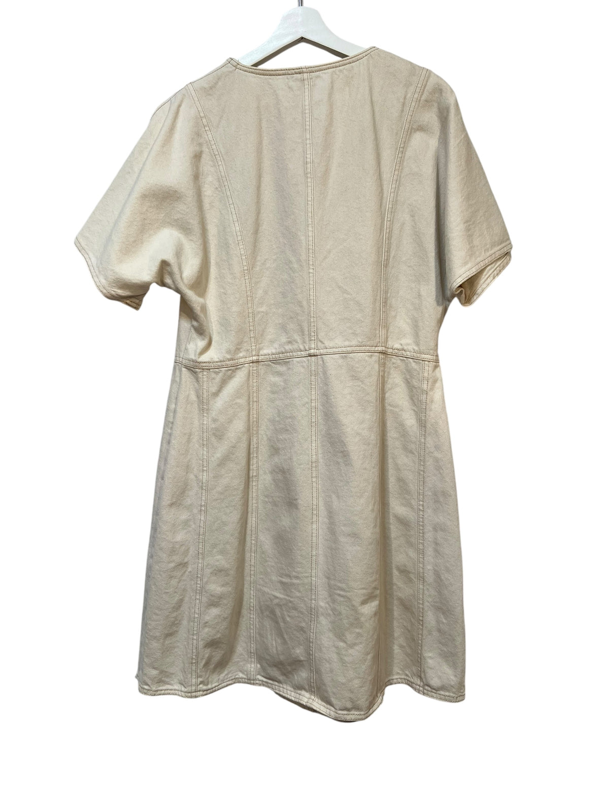 Lindex L Denimklänning Beige