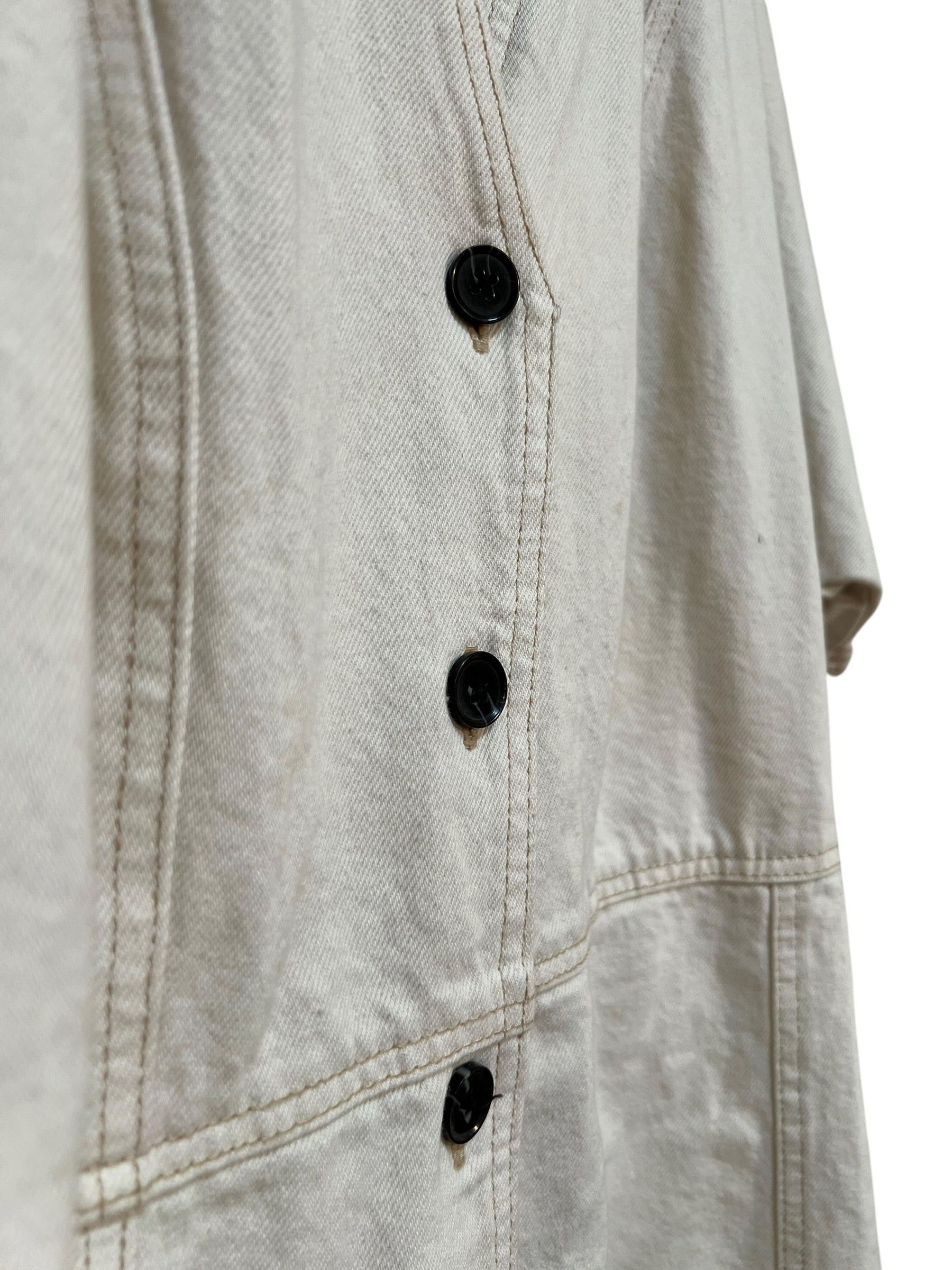Lindex L Denimklänning Beige