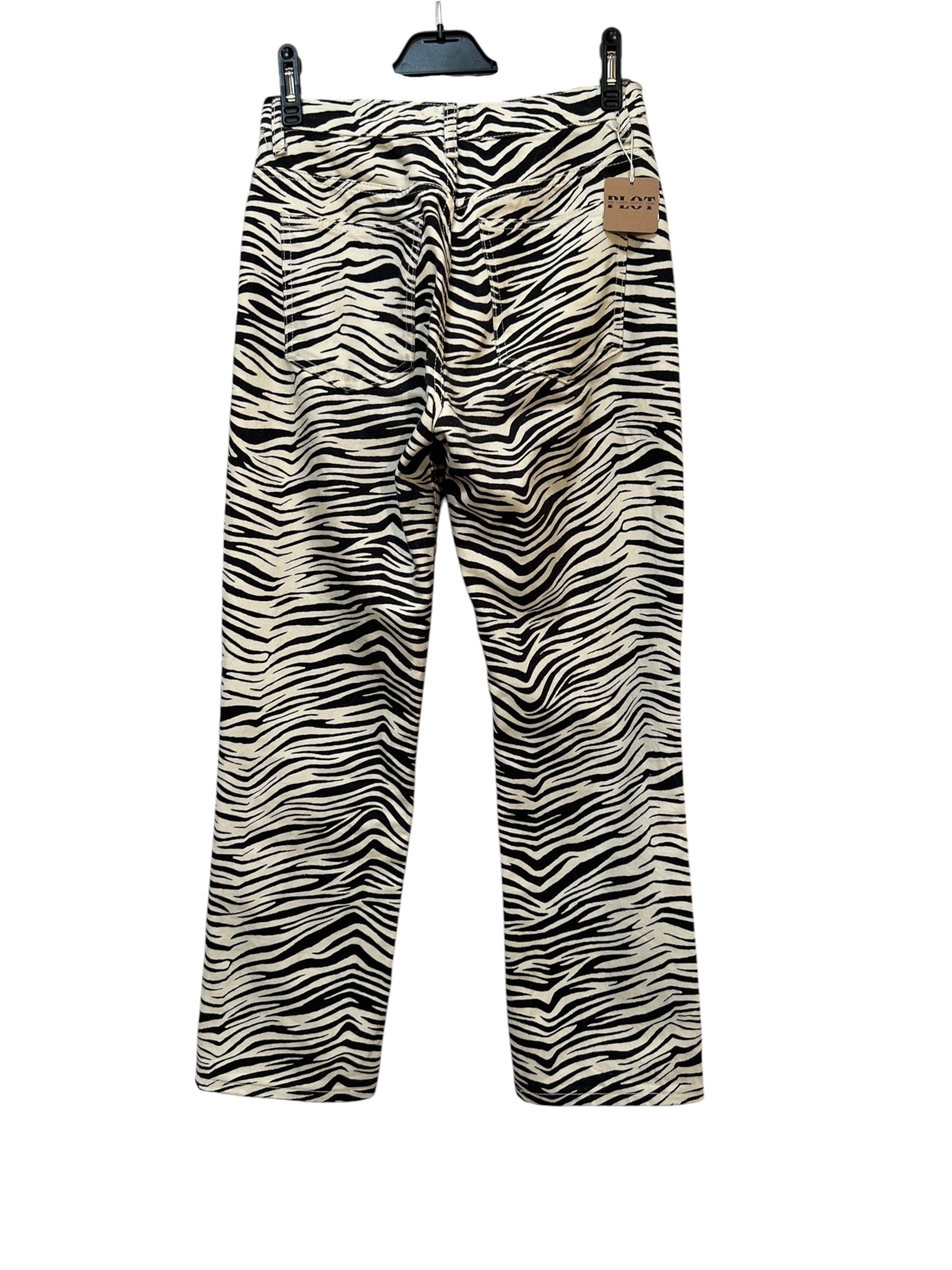 Zebrarandiga jeans