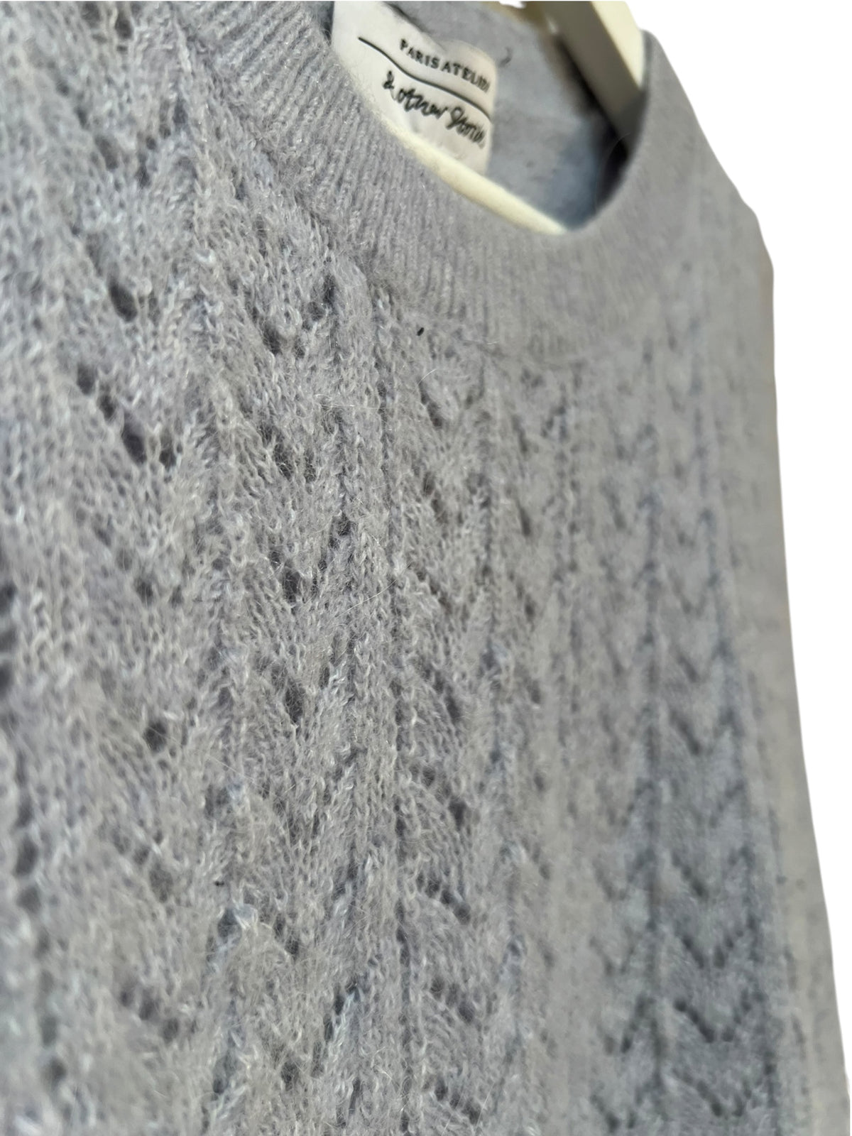 Mönsterstickad Ärmlös Pullover