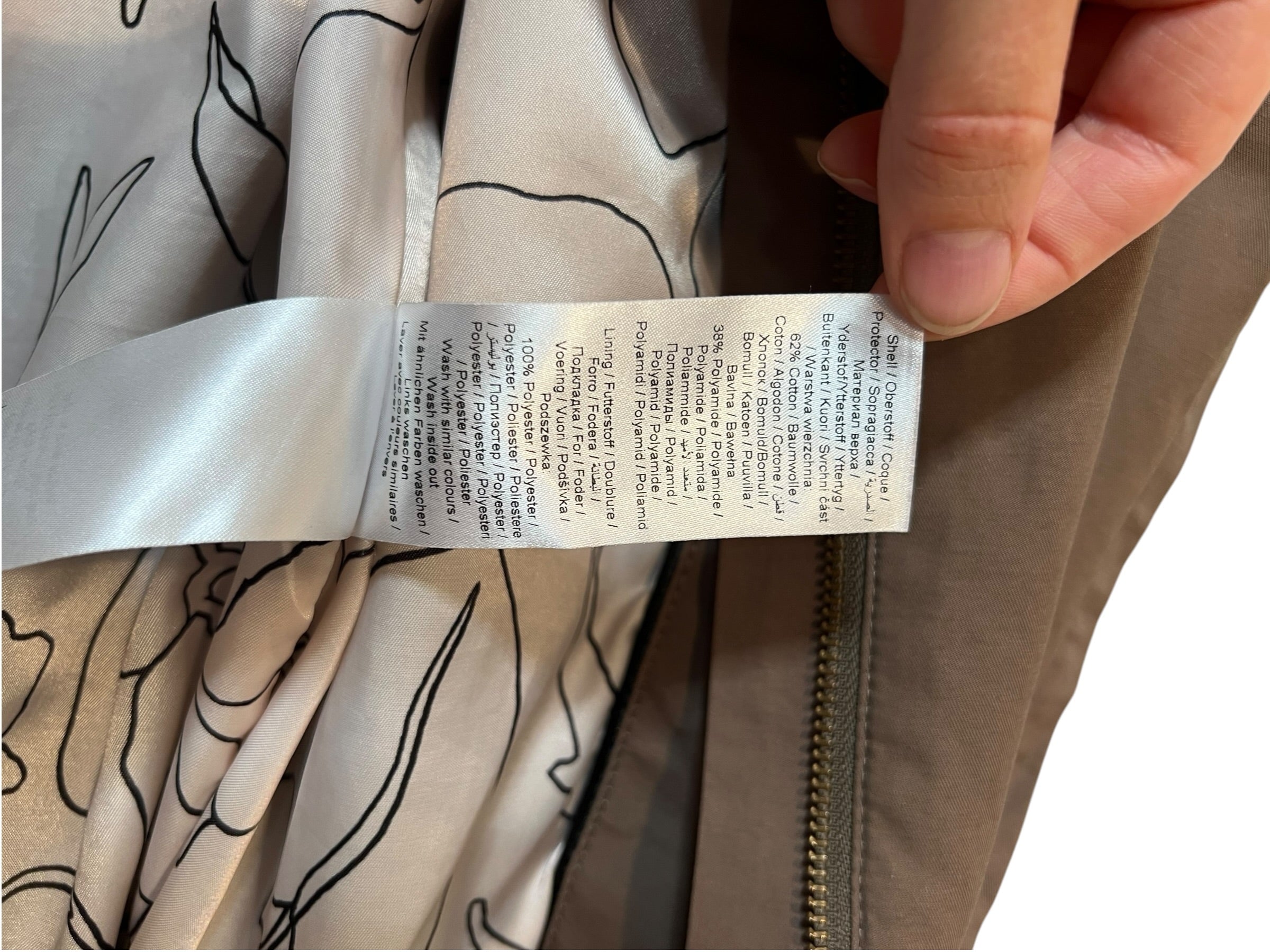 Parkas med polokrage