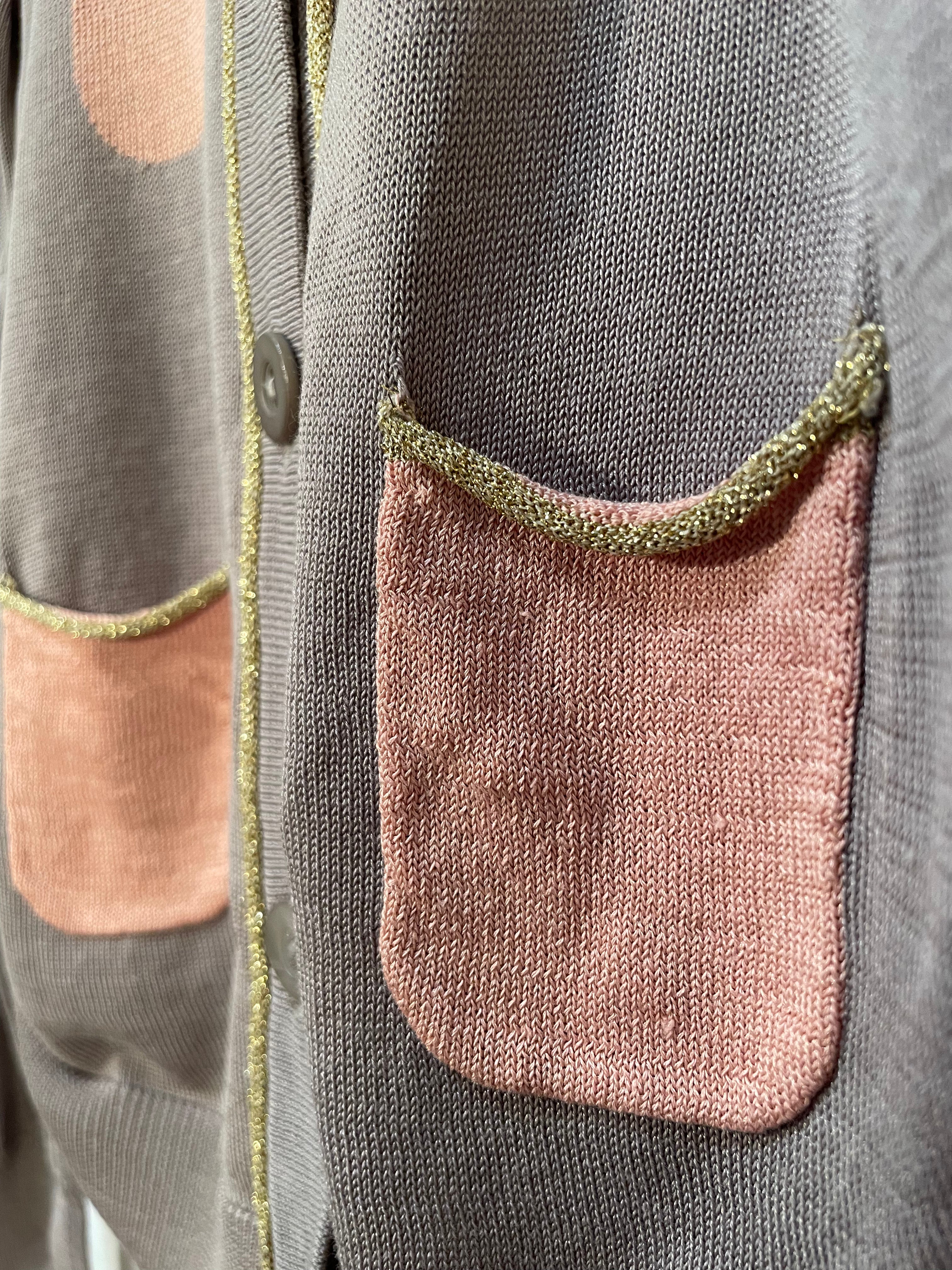 Flerfärgad Cardigan