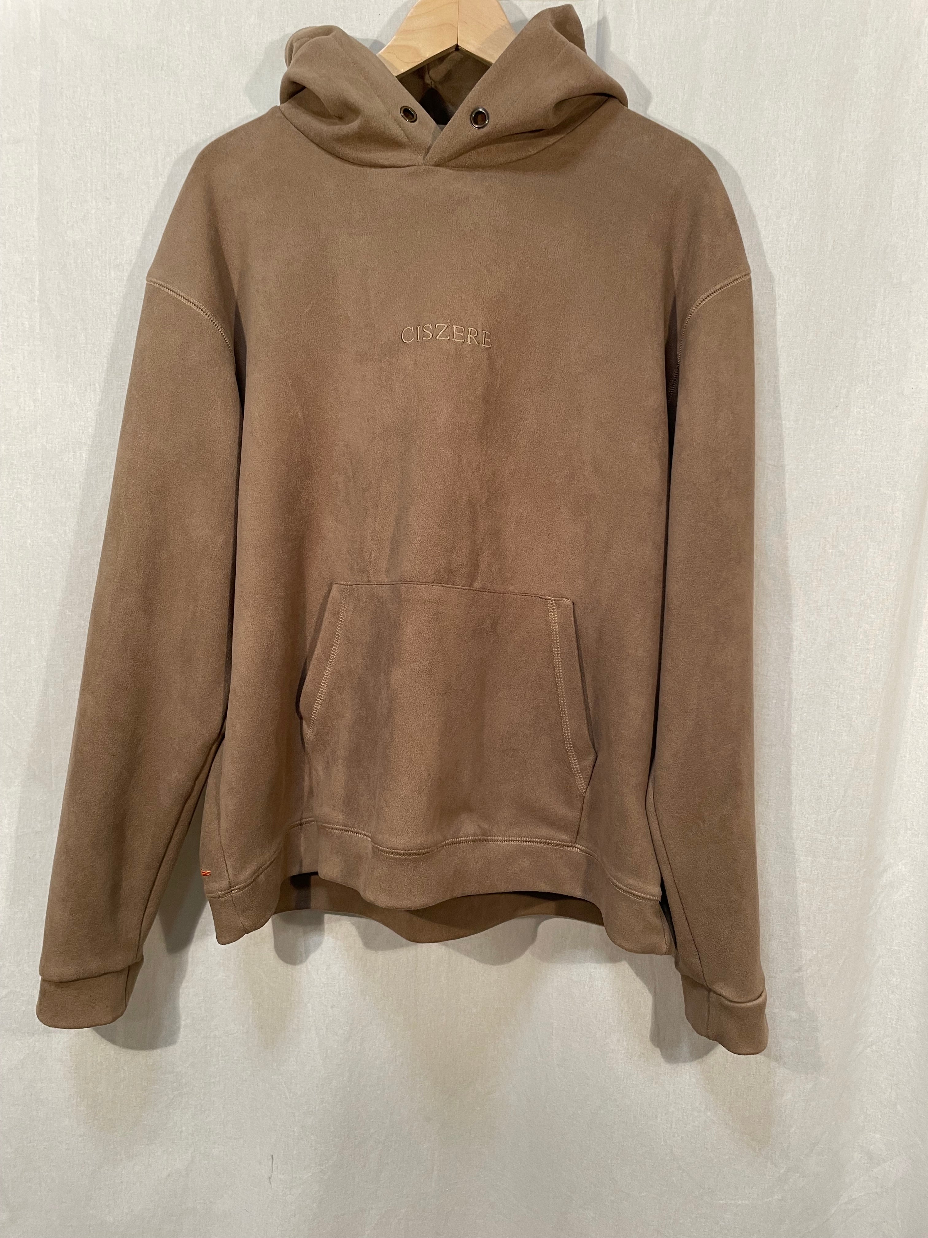 Hoodie med borstad finish