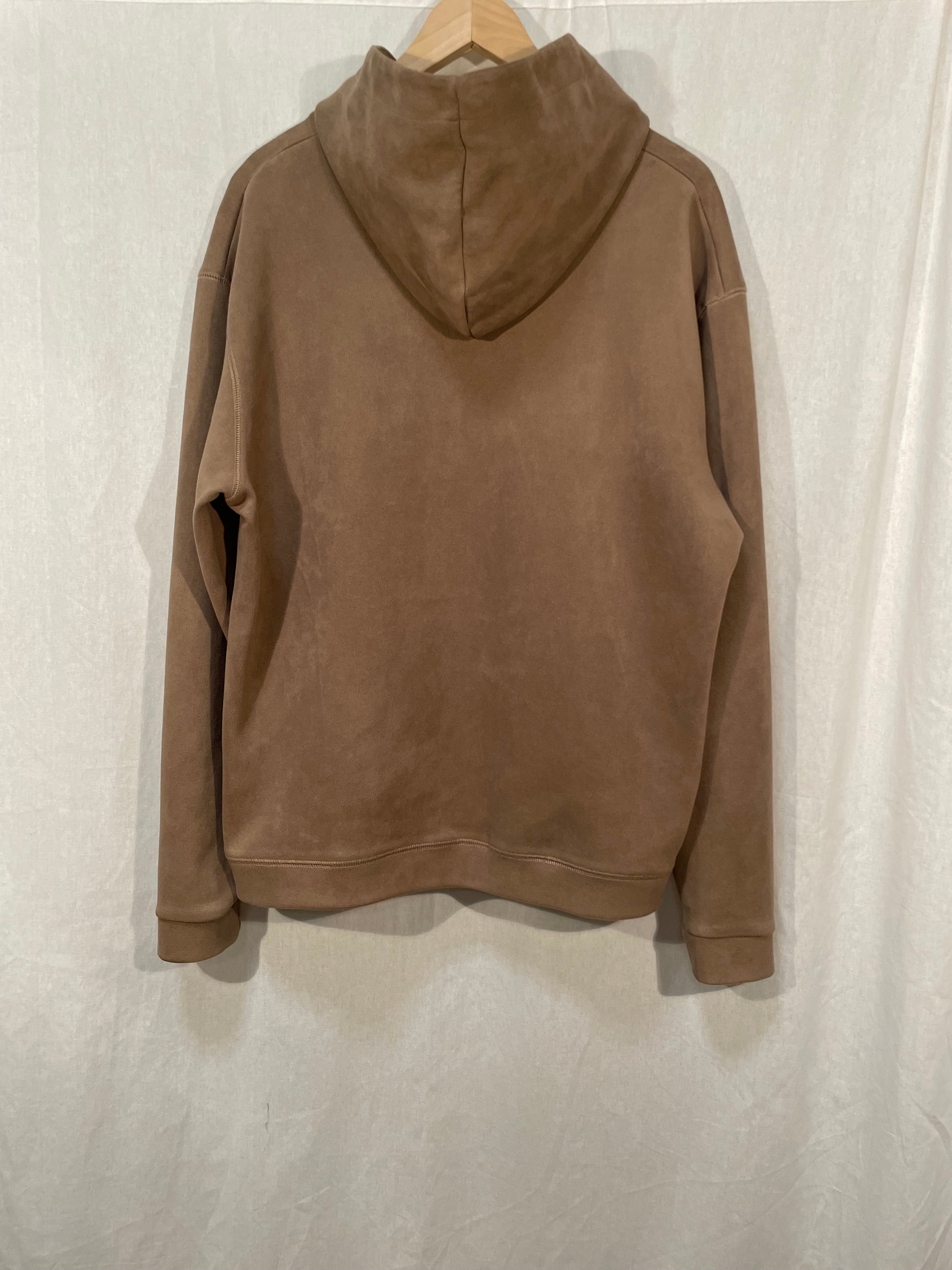 Hoodie med borstad finish