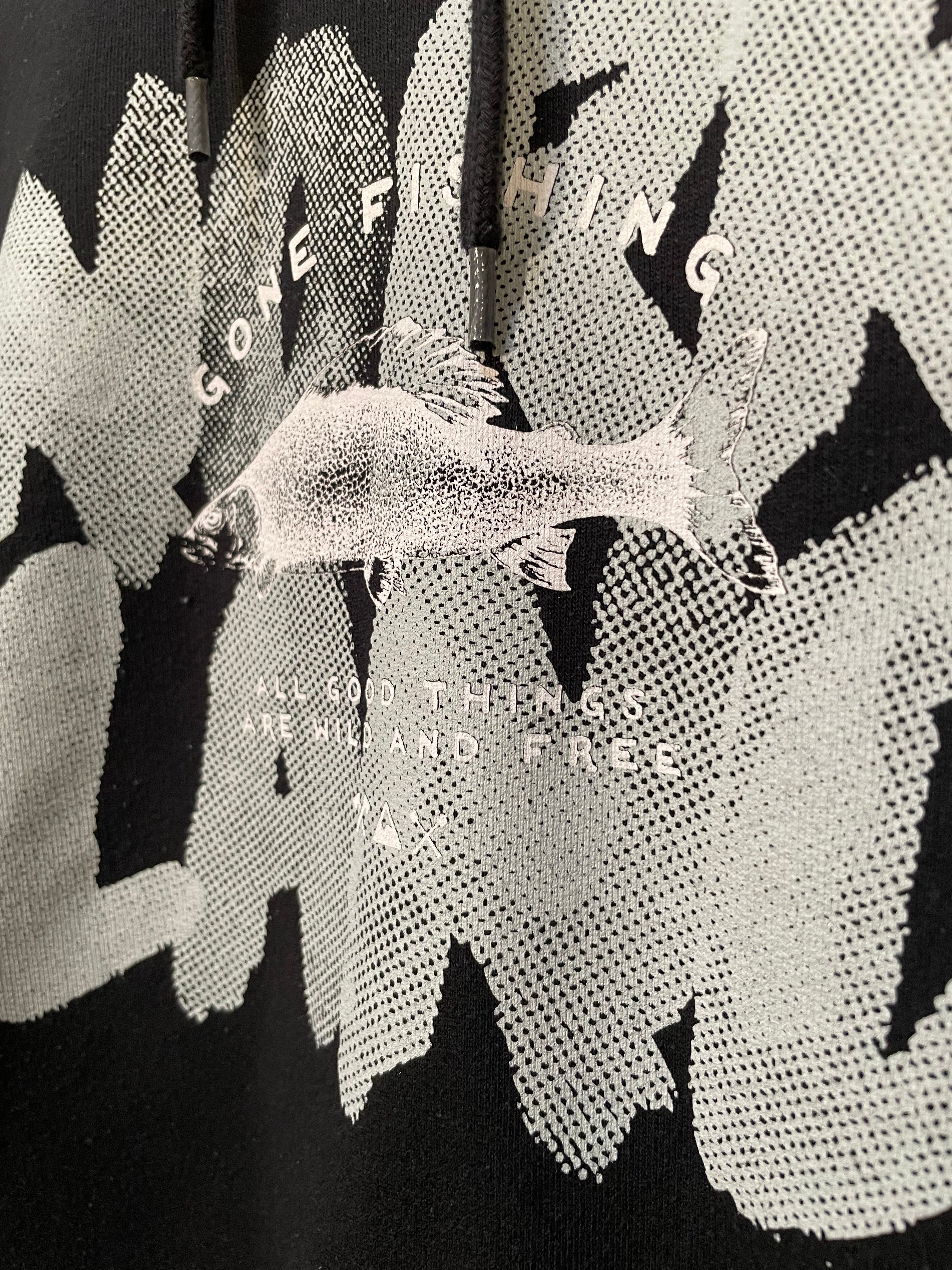 Hoodie med Grafik